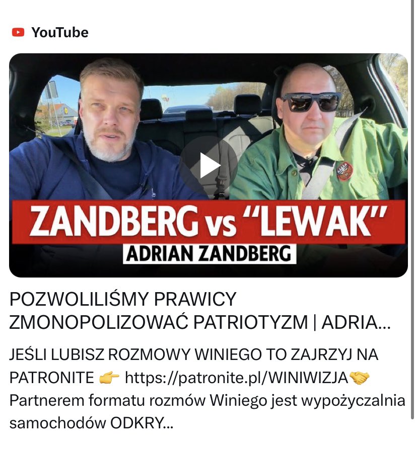 wyborca67's tweet photo. https://t.co/XnQha75waX… Razemki i inni, udostępnijcie ten film, żeby więcej osób zobaczyło super wywiad z Adrianem Zandbergiem. Warto zapoznać się w większym zakresie co Zandberg ma do powiedzenia, a nie tylko urywki. @ZandbergRAZEM @partiarazem @mmzawisza https://t.co/0sFH5teFtE