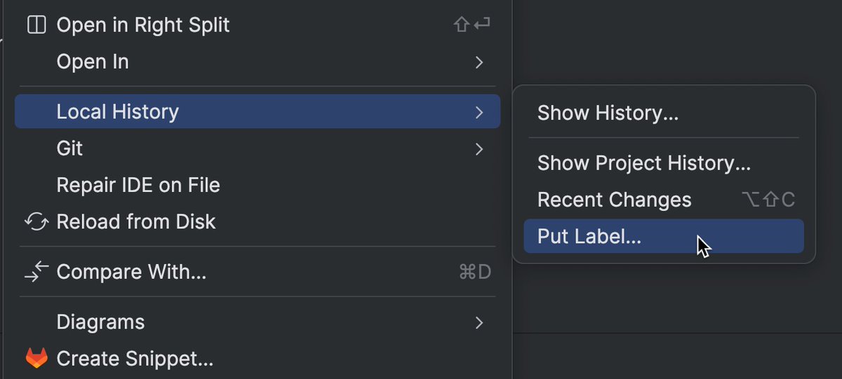 ivanzugec's tweet image. One of the best features of @phpstorm (or any IntelliJ-based IDE) is local history.

It's a great way to keep track of AI-generated code without polluting your Git history.

#phpstorm #jetbrains
