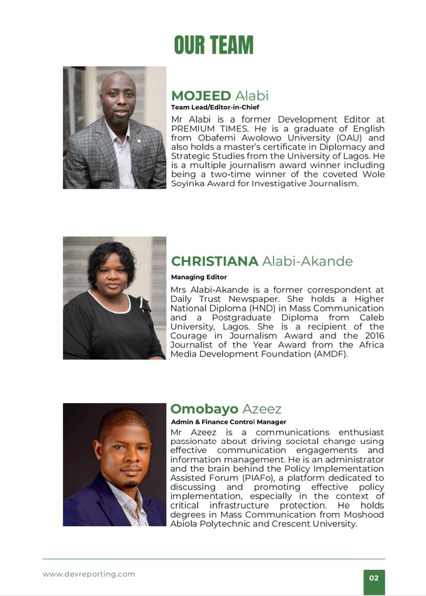 DevReporting's tweet photo. As we strengthen our journalism to bring you more insightful stories on development, growth &amp; progress in Africa, meet our newsroom leaders ready to shape the future of development reporting. 

Stay tuned for impactful journalism! https://t.co/0DoS8ZPrZW