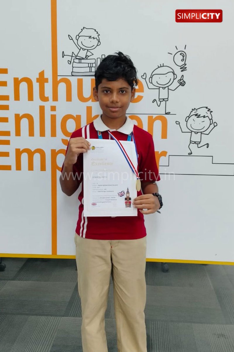simplicitycbe's tweet image. VIBGYOR High Shines Bright: Hamza Surkhi Gr 9 Wins NOF Spell Bee; Students Excel in SOF, NOF, Math &amp;amp; English Olympiads

#VIBGYORHigh #Coimbatore #OlympiadWinners #SpellBeeChampion #NOF #SOF #MathOlympiad #EnglishOlympiad #StudentAchievements