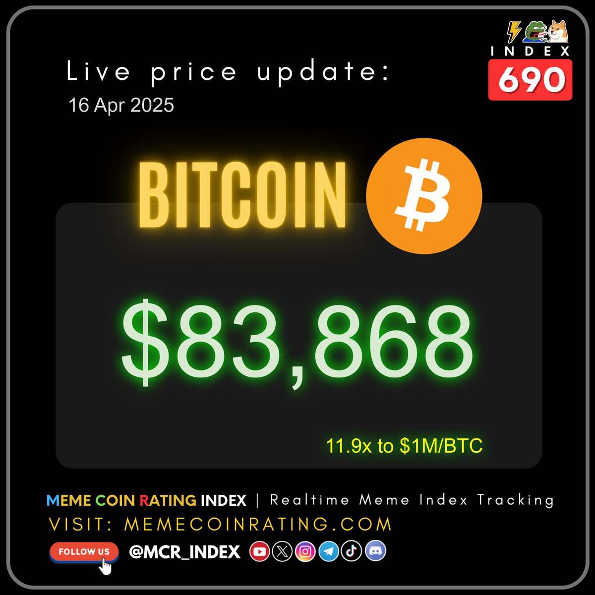 yumelionaire's tweet image. 🔥 $Bitcoin price now: $83,868

🔥🔥🔥🔥🔥🔥
$MIC | #JesusCoin | #bikinicoin | $MooMoo | $RFC | #Grimace | $Larry | $FORBID | $pwease | $AISLOP | $RIM | $AMEN | $DAW | $nm | $PEET | $LIGMA | #SIDELINED | #bizcoin | $shrimp | $DUCKAI
$BTC