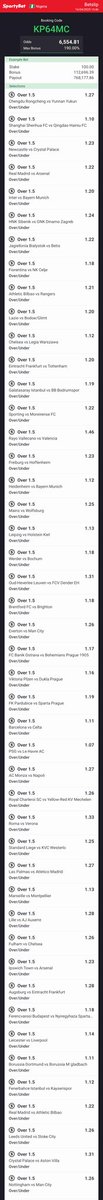 Hey check out the bet I just placed on Sportybet! sportybet.com/ng/?shareCode=…