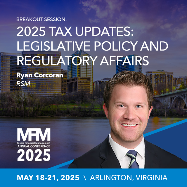 WI_CPA's tweet photo. #RSM is thrilled to sponsor and attend the 2025 MFM Annual Conference from May 18-21! Looking forward to keynote presentations from leaders in media, entertainment, business, and economics. Don't miss out—register now! https://t.co/BlzKtEcx1w https://t.co/tSySMDRQHR