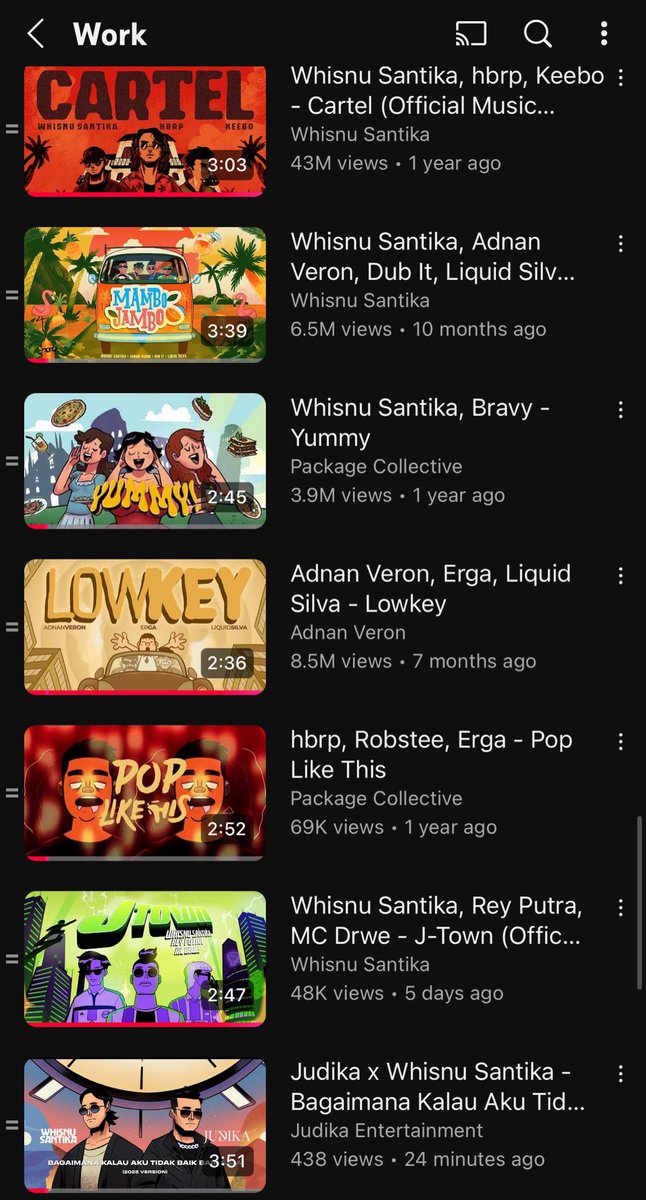 1-2 tahun terakhir ngerjain beberapa animated music video untuk musisi lokal
