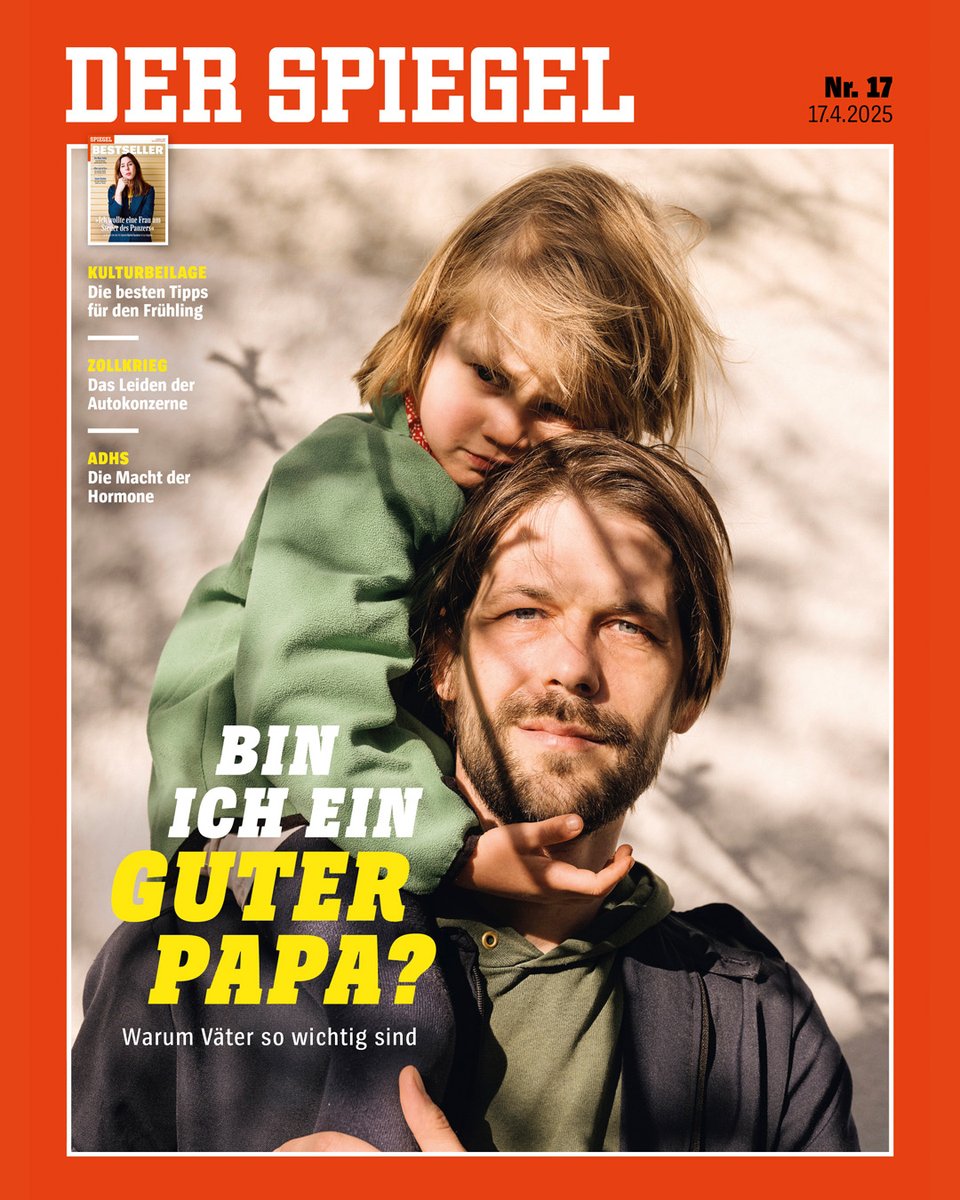 derspiegel's tweet photo. Der neue SPIEGEL ist da:

📍 Moderne Väter: Sind sie auf Augenhöhe mit den Müttern?
📍 Versprochen, gebrochen: Die große Enttäuschung Friedrich Merz
📍 Wie Teenager auf Telegram zu Terroristen werden

Morgen am Kiosk, jetzt online: https://t.co/YccJ5tpm4T https://t.co/sydslBiaPP