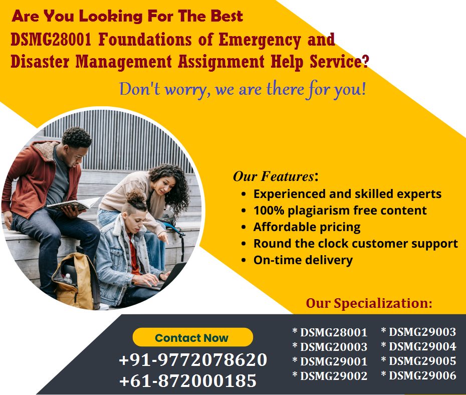 ShirleyNicole26's tweet photo. Seeking DSMG28001 Foundations of Emergency and Disaster Management assignment help Service.
#DSMG29003 #DSMG28001 #DSMG29002 #DSMG20003 #DSMG29001 #DSMG29006 #DSMG29004 #DSMG29005 #AssignmentHelp #AssignmentHelpAustralia #HemeworkHelp #CourseHelp #AssessmentHelp #CQUniversity https://t.co/uFDsXve0z5