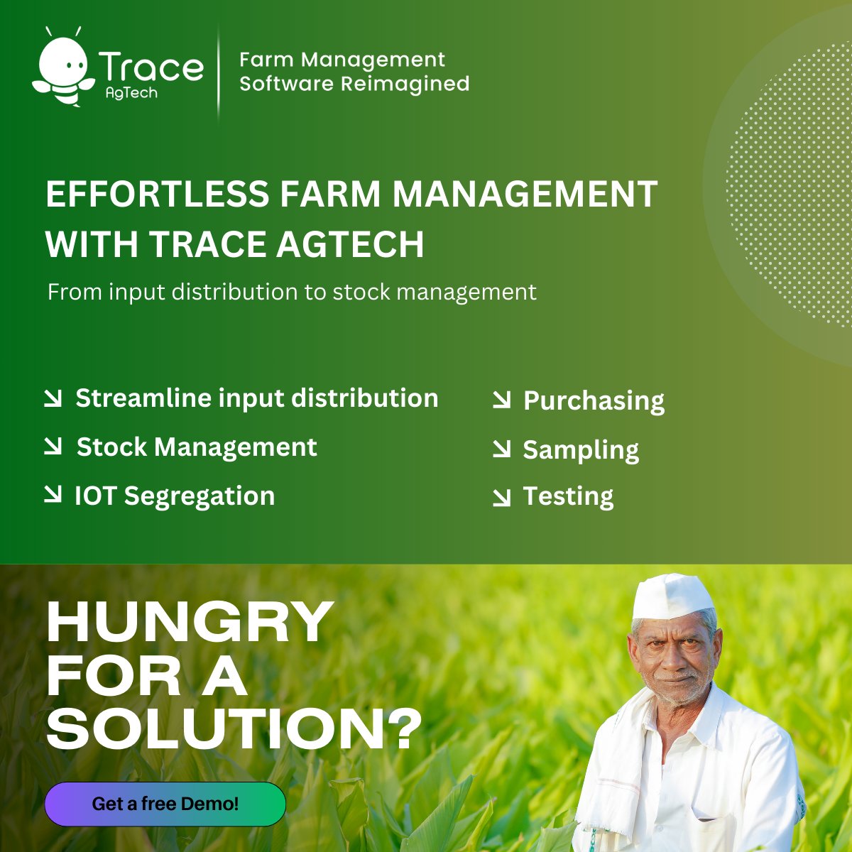 TraceAgtech's tweet photo. Managing your farm just got a whole lot easier!

From input distribution to stock management, Trace AgTech delivers a smarter, faster, and more efficient way to handle it all. 

Whether it's streamlining operations or leveraging IoT for smart segregation; we’ve got you covered! https://t.co/IHa0xtvmjK