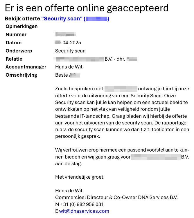 #𝗖𝘆𝗯𝗲𝗿𝘀𝗲𝗰𝘂𝗿𝗶𝘁𝘆: #𝗗𝗶𝗴𝗶𝘁𝗮𝗹𝗲 #𝘃𝗲𝗶𝗹𝗶𝗴𝗵𝗲𝗶𝗱 𝗿𝗮𝗮𝗸𝘁 𝗼𝗻𝘀 𝗮𝗹𝗹𝗲𝗺𝗮𝗮𝗹! Recent hebben we weer opdrachten ontvangen voor het uitvoeren van #Security #Scans. Goed dat de <a href="/Politie/">Politie Nederland</a>  hier ook steeds meer aandacht voor heeft.

dnaservices.nl/security/