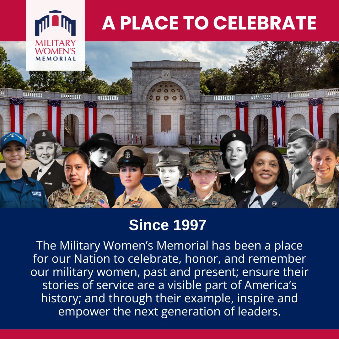 womensmemorial's tweet photo. WE WANT TO CELEBRATE YOU AT YOUR MEMORIAL!
Register your #STORYOFSERVICE at the Military Women's Memorial. - https://t.co/JNef5r2niH

#HerMemorial #HonorEducateEmpowerRemember #WeAreMWM https://t.co/pAqctsclWv