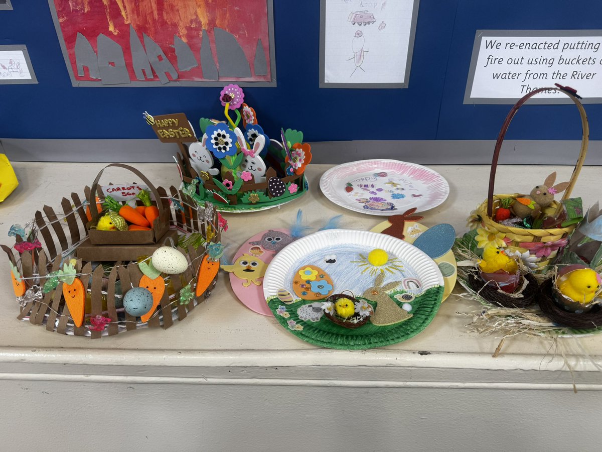 Huge thank you to Mrs Oliver from JMAT for judging our Easter plate competition. It was really difficult to choose as there were some fantastic entries! Well done to everyone who took part! <a href="/jmatschools/">James Montgomery Academy Trust</a>