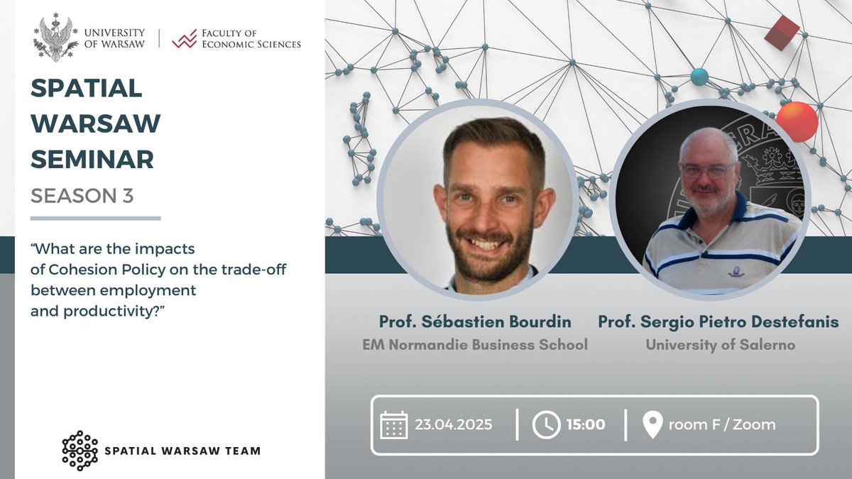 WNE_UW (@econuw) on Twitter photo Prelekcja z udziaΕem prof. <a href="/Bourdin_Seb/">Sebastien BOURDIN πππ¨βππͺπΊ</a> oraz prof. Sergio Pietro Destefanisa w ramach cyklu seminariΓ³w oΕrodka <a href="/SpatialWarsaw/">SpatialWarsaw</a>. WykΕad odbΔdzie siΔ 23.04 br. o godz. 15:00 na <a href="/EconUW/">WNE_UW</a> <a href="/UniWarszawski/">Uniwersytet Warszawski</a> (sala F) oraz zdalnie. Zapraszamy! SzczegΓ³Εy: wne.uw.edu.pl/badania-i-naukβ¦ Prelekcja z udziaΕem prof. <a href="/Bourdin_Seb/">Sebastien BOURDIN πππ¨βππͺπΊ</a> oraz prof. Sergio Pietro Destefanisa w ramach cyklu seminariΓ³w oΕrodka <a href="/SpatialWarsaw/">SpatialWarsaw</a>. WykΕad odbΔdzie siΔ 23.04 br. o godz. 15:00 na <a href="/EconUW/">WNE_UW</a> <a href="/UniWarszawski/">Uniwersytet Warszawski</a> (sala F) oraz zdalnie. Zapraszamy! SzczegΓ³Εy: wne.uw.edu.pl/badania-i-naukβ¦