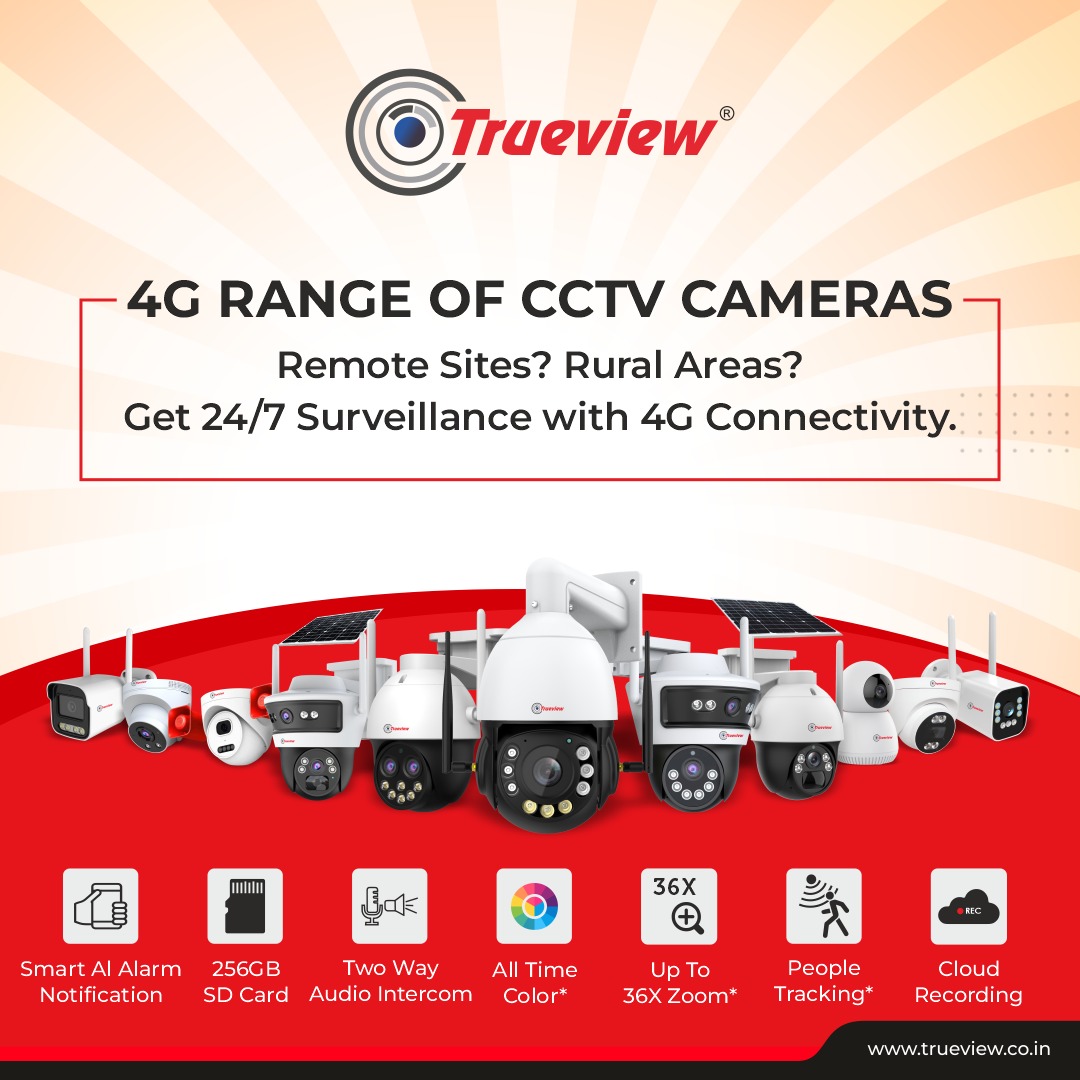 No internet? No problem!

Our 4G CCTV Cameras work anywhere — perfect for farms, remote sites &amp; rural areas. With smart alerts, 36X zoom, two-way audio &amp; cloud recording, all you need is a SIM card.✨

#4GCCTV #WiFiCamera #HomeSecurity #RemoteSurveillance #Trueview