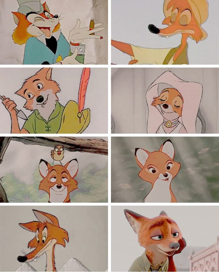 Disney foxes(1940-2016)
Br'er Fox is the best