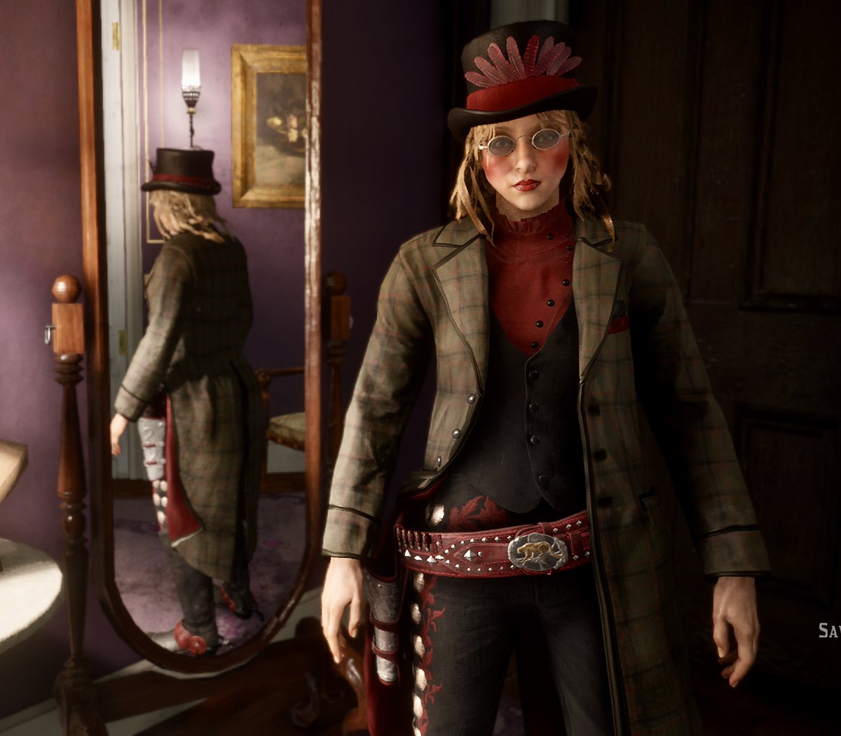 Candysseus's tweet photo. Its a #LimitedItems kinda  #WardrobeWednesday
more #RedDeadFits by #MissCandyLicious🍭 
featuring .....

FANNED STOVEPIPE HAT
MORNING TAIL COAT
CONCHO PANTS

#RedDeadOnline #RockstarGames https://t.co/SnLfGtSUqU