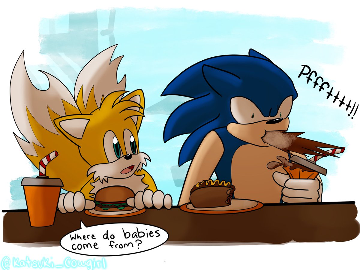 katscowgirlart's tweet photo. Sonic never thought tails would ask such a question…

#sonic #sonicthehedgehog #sonicmovie #sonicmovie2 #sonicmovie3 #knuckles #knucklestheechidna #rougethebat #shadow #milestailsprower #tails #tailsthefox #brothers #sonicedit #shadowedit #thatquestion https://t.co/q9yUbjRaco