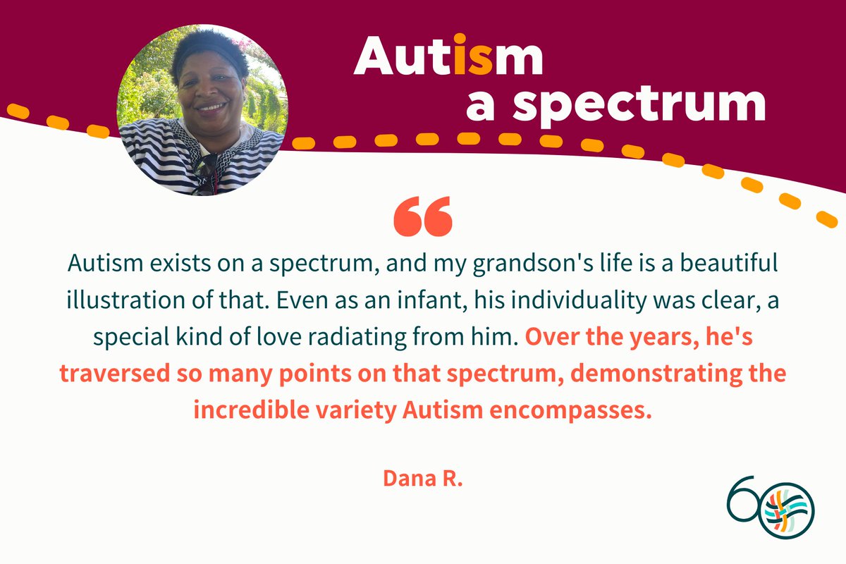 AutismSociety's tweet photo. #AutismIs a spectrum. No two experiences are the same and in every journey is a unique expression of love, growth, and individuality. Throughout April, we're sharing stories that celebrate the diversity of the Autism experience. #AutismAcceptanceMonth https://t.co/iMSUMWoQYO