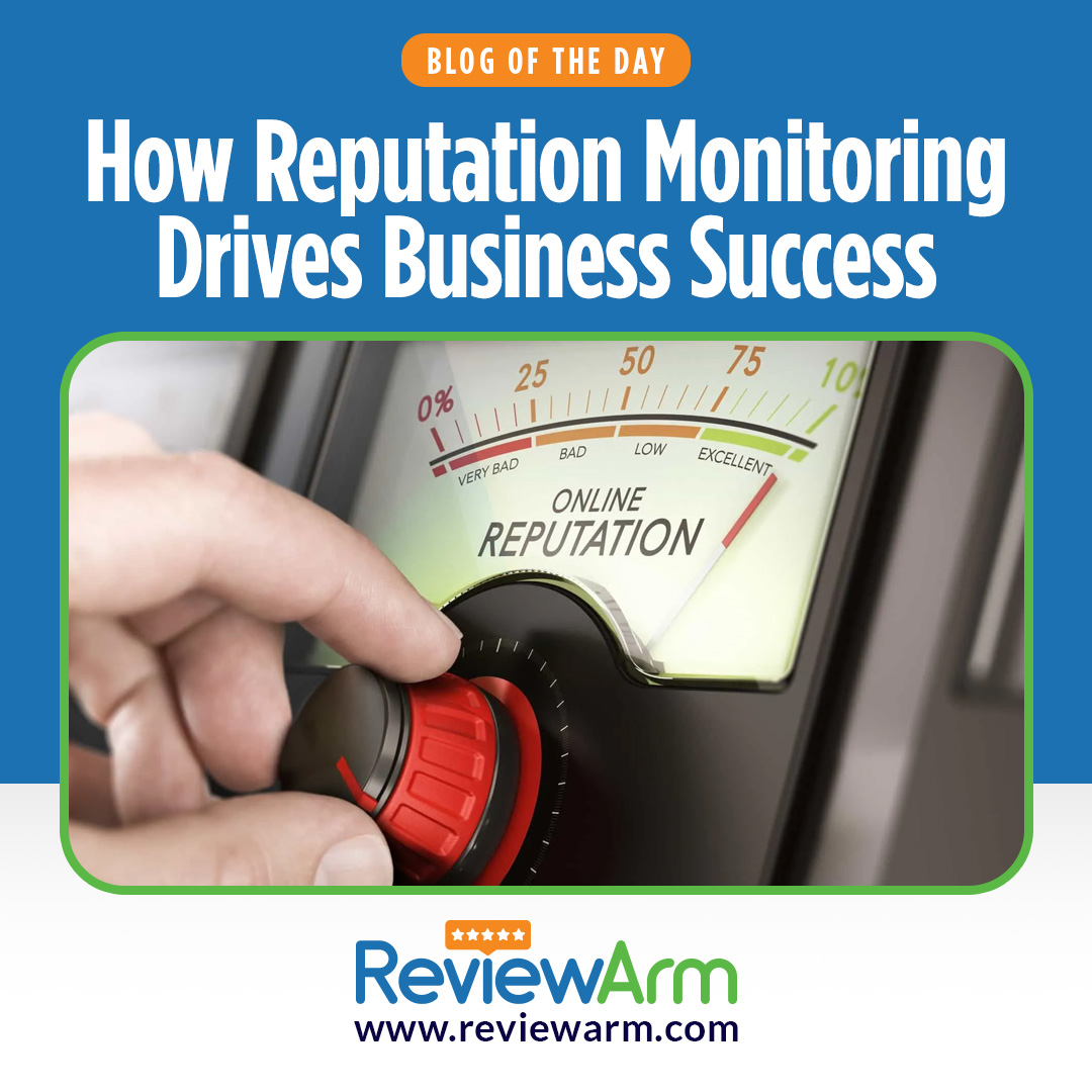 ReviewArm's tweet image. #ReputationMonitoring enables businesses to track customer opinions, respond to feedback, and foster trust with their audience. When done correctly, it can lead to increased customer base, higher revenue, and a stronger brand image.
Read more: zurl.co/VCwdP