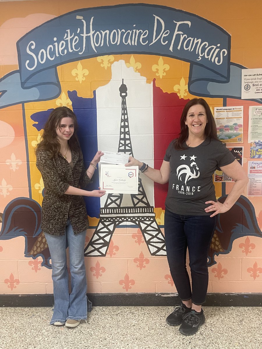 Felicitations to BMHS junior Leyna Gilinsky!  Leyna received a stipend to study abroad this summer from <a href="/AATFrench/">AATF</a> and the SHF committee!    Leyna will be spending 2 weeks in Nice, France developing her amazing language skills!  <a href="/aatf_nj/">AATF NJ</a>   <a href="/BrickMemorialHS/">Mustangs</a> <a href="/Brick_K12/">Brick Township Public Schools</a>