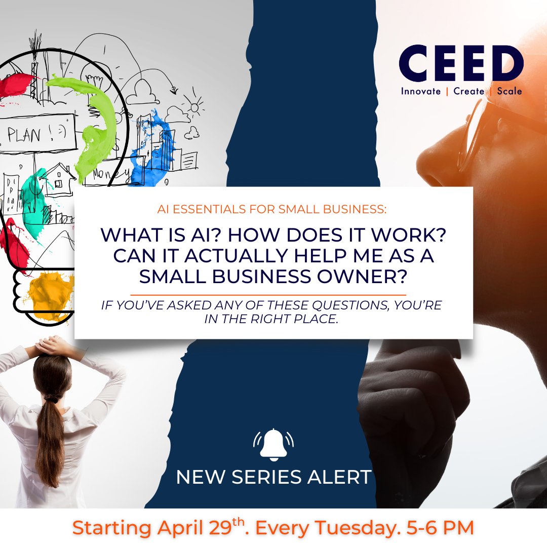 Curious about AI? This free workshop series is for small business owners ready to learn the basics—no tech skills needed.
Starts April 29. Every Tuesday.
Sign up: eventbrite.ca/e/ai-essential…