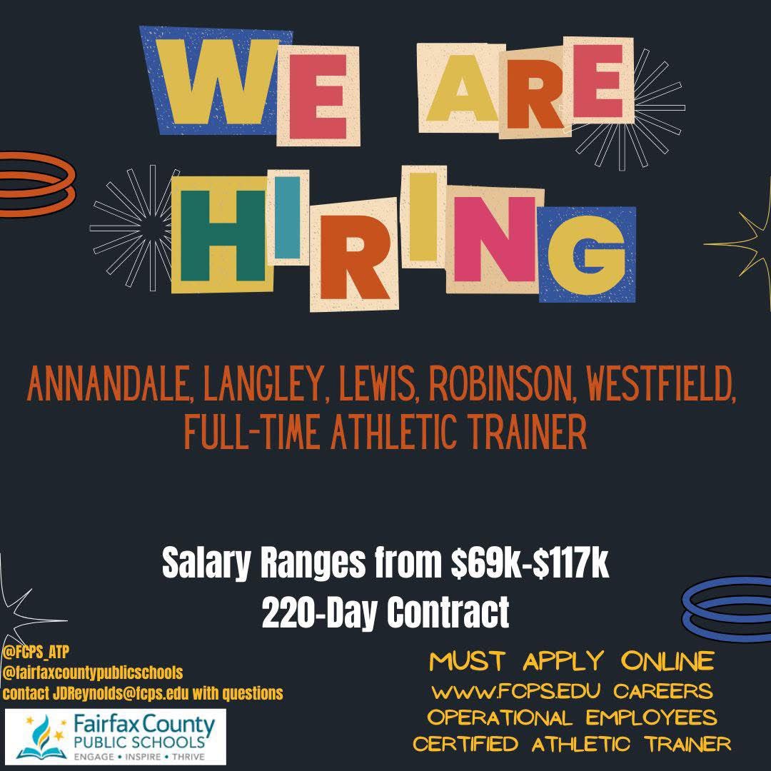 Link to apply

Fairfax County Public Schools has 3 full time positions open now with another 2 to come. The listing is only open for a week. If interested, do not delay. 
sjobs.brassring.com/TGnewUI/Search…