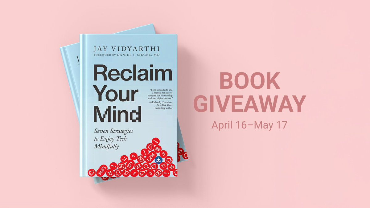 MindfulOnline's tweet image. Overwhelmed by screens?

Win Reclaim Your Mind by Jay Vidyarthi—a guide to mindful tech use.

📘 Giveaway ends May 17
🎉 Enter now →  loom.ly/gp6DORA
(Open to North American residents.)

#MindfulTech #BookGiveaway