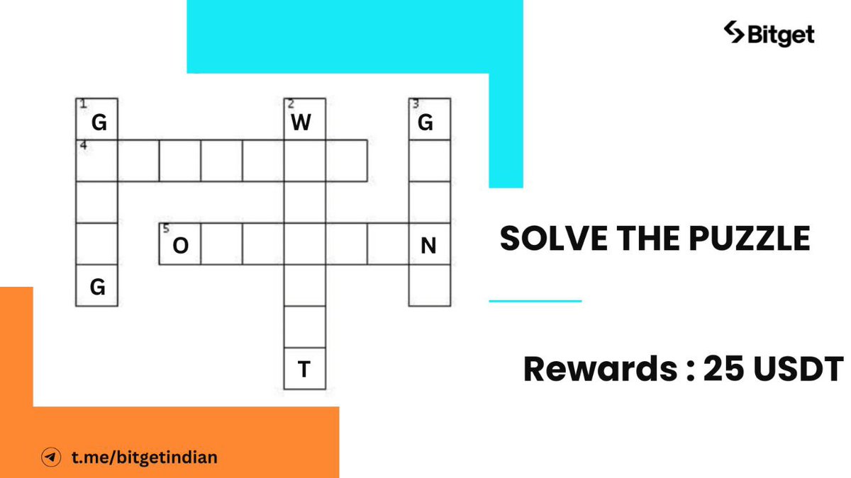 Bitget South Asia (@bitgetindia) on Twitter photo Think you’ve cracked the #Bitget lingo?
Solve this puzzle and drop the tagline hidden in the grid.
💰$25 USDT up for grabs!
💡Hint: It’s what Bitget Onchain is all about.
1️⃣Follow <a href="/BitgetIndia/">Bitget South Asia</a>, Repost and tag 3 frens
2️⃣Submit your answer in our Telegram with Think you’ve cracked the #Bitget lingo?
Solve this puzzle and drop the tagline hidden in the grid.
💰$25 USDT up for grabs!
💡Hint: It’s what Bitget Onchain is all about.
1️⃣Follow <a href="/BitgetIndia/">Bitget South Asia</a>, Repost and tag 3 frens
2️⃣Submit your answer in our Telegram with