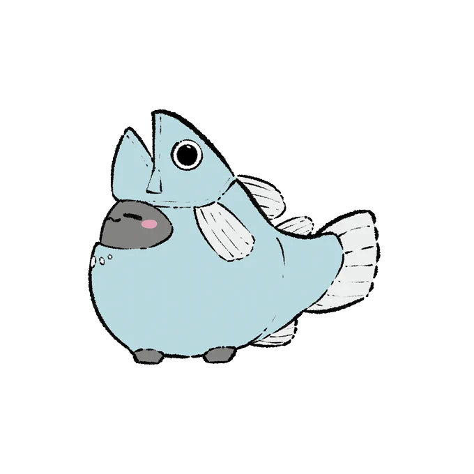 魚でーす! #ししデコ
