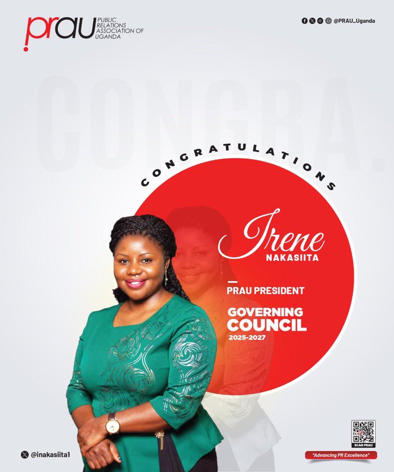 LauretahMi24940's tweet photo. 🎉Heartfelt Congratulations!🎉

Please join me in congratulating madam @inakasiital on her election as President of the Public RelationsAssociation Of Uganda (PRAU)

#PRPro🎤
#Bigwin 🎖️
#viralpost 🌏
#PRAU https://t.co/YJHiRU3Ss8