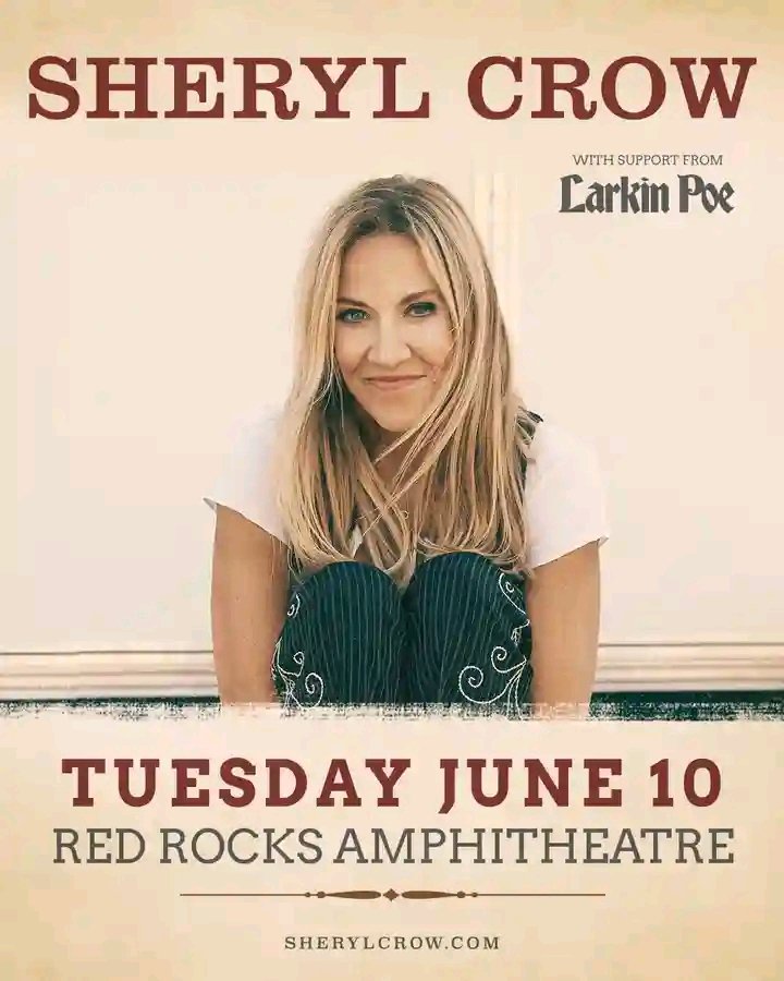 Pinch us, we must be dreaming 🤯🤯 Cannot wait to open up for THE Sheryl Crow at her sold-out Red Rocks Park and Amphitheatre show on June 10th!