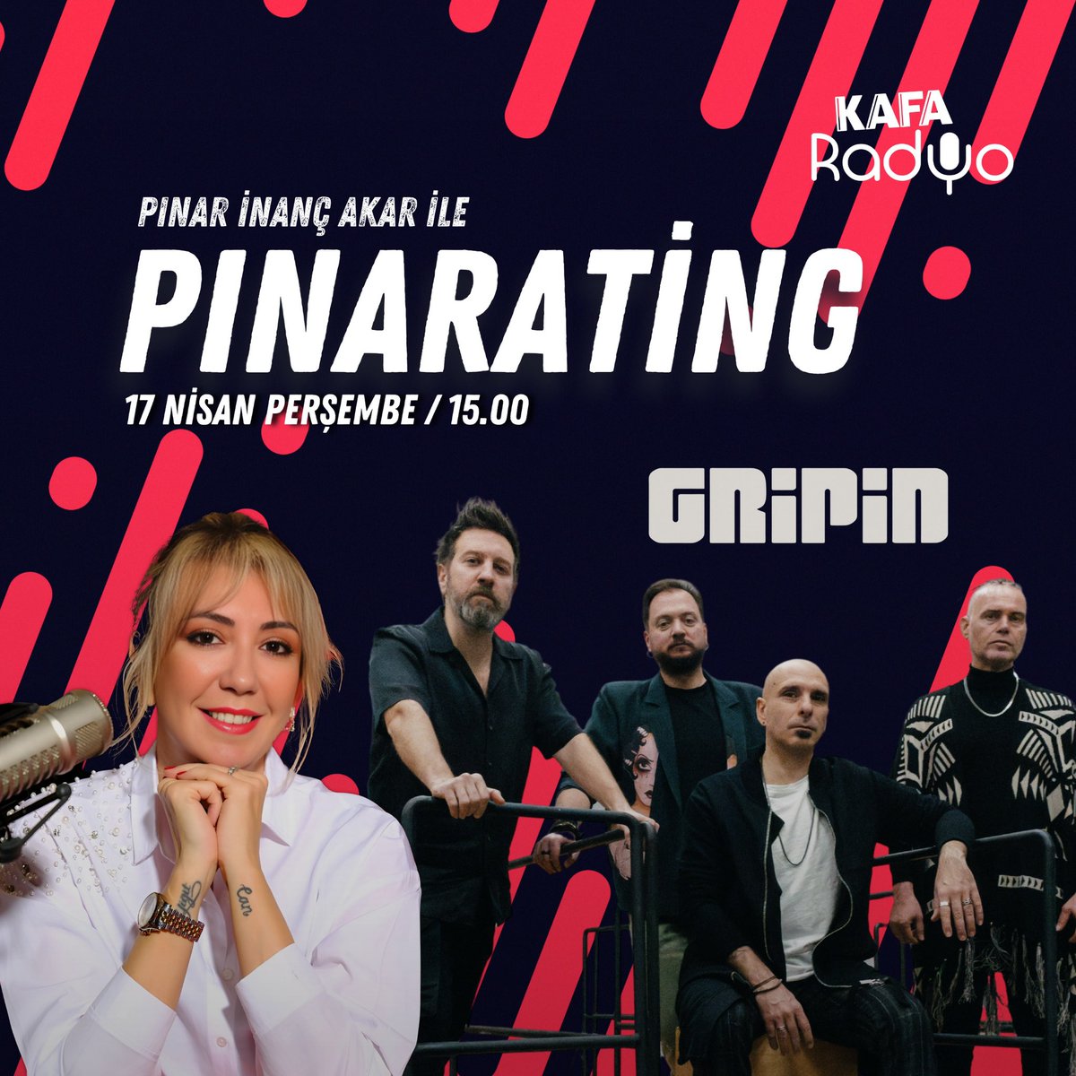 Bu hafta Pınarating’te konuğumuz: <a href="/gripinonline/">gripin</a> 🥳

📌 Pınar İnanç Akar’la Pınarating, 17 Nisan Perşembe günü saat 14.10’da KAFA Radyo’da sizlerle buluşuyor. 📻 🎶

<a href="/pinarating/">Pinarating</a> <a href="/gripinonline/">gripin</a> 

#KAFARadyo #Pınarating