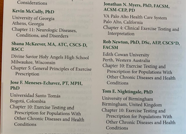Tom Nightingale (@tnightingale10) on Twitter photo Glad to be involved in the updated Twelfth Edition of the ACSM's 'Guidelines for Exercise Testing and Prescription'. Thanks to the Editors for the invitation. Somewhat biased but this is an excellent resource... <a href="/ACSMNews/">American College of Sports Medicine</a> <a href="/UBSportExR/">UBSportExR</a> acsm.org/education-reso… Glad to be involved in the updated Twelfth Edition of the ACSM's 'Guidelines for Exercise Testing and Prescription'. Thanks to the Editors for the invitation. Somewhat biased but this is an excellent resource... <a href="/ACSMNews/">American College of Sports Medicine</a> <a href="/UBSportExR/">UBSportExR</a> acsm.org/education-reso…