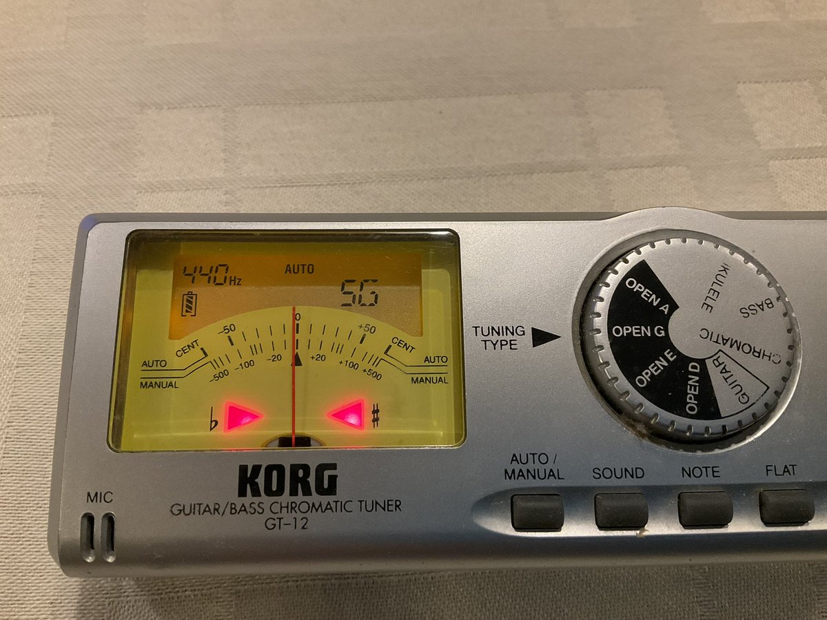 KTM819O4's tweet photo. #KORG #GuitarBassChromaticTuner #GT12 #OpenG https://t.co/WIPGNDzHFP