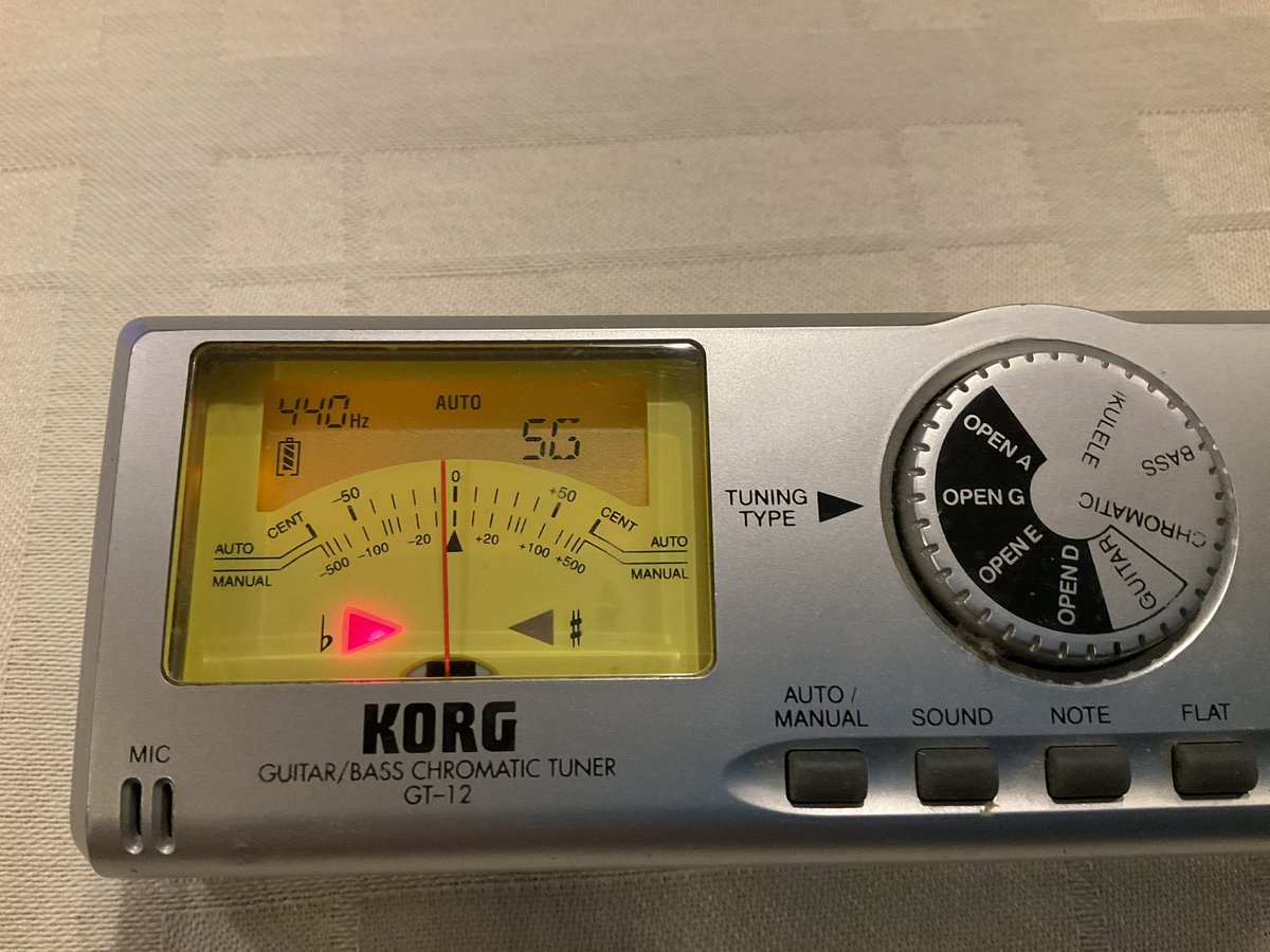 KTM819O4's tweet photo. #KORG #GuitarBassChromaticTuner #GT12 #OpenG https://t.co/WIPGNDzHFP