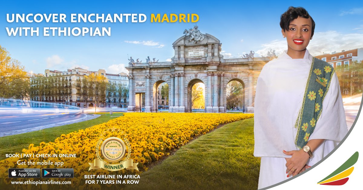 flyethiopian's tweet photo. Explore Madrid with Ethiopian Airlines!
#FlyEthiopian #DiscoverMadrid https://t.co/LBM4hQaM2m