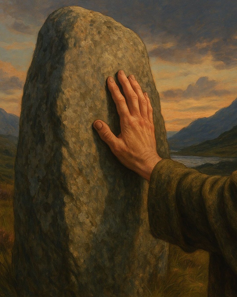 LnLFolklore's tweet photo. In Scottish Highland folklore, certain boulders could whisper truth—judging the guilty, protecting the honest. Lay your hand upon the rock and swear your soul. If it stayed silent, you were safe. If it spoke...

#ScottishFolklore #SacredStones #Animism https://t.co/Qx0v6yhNci