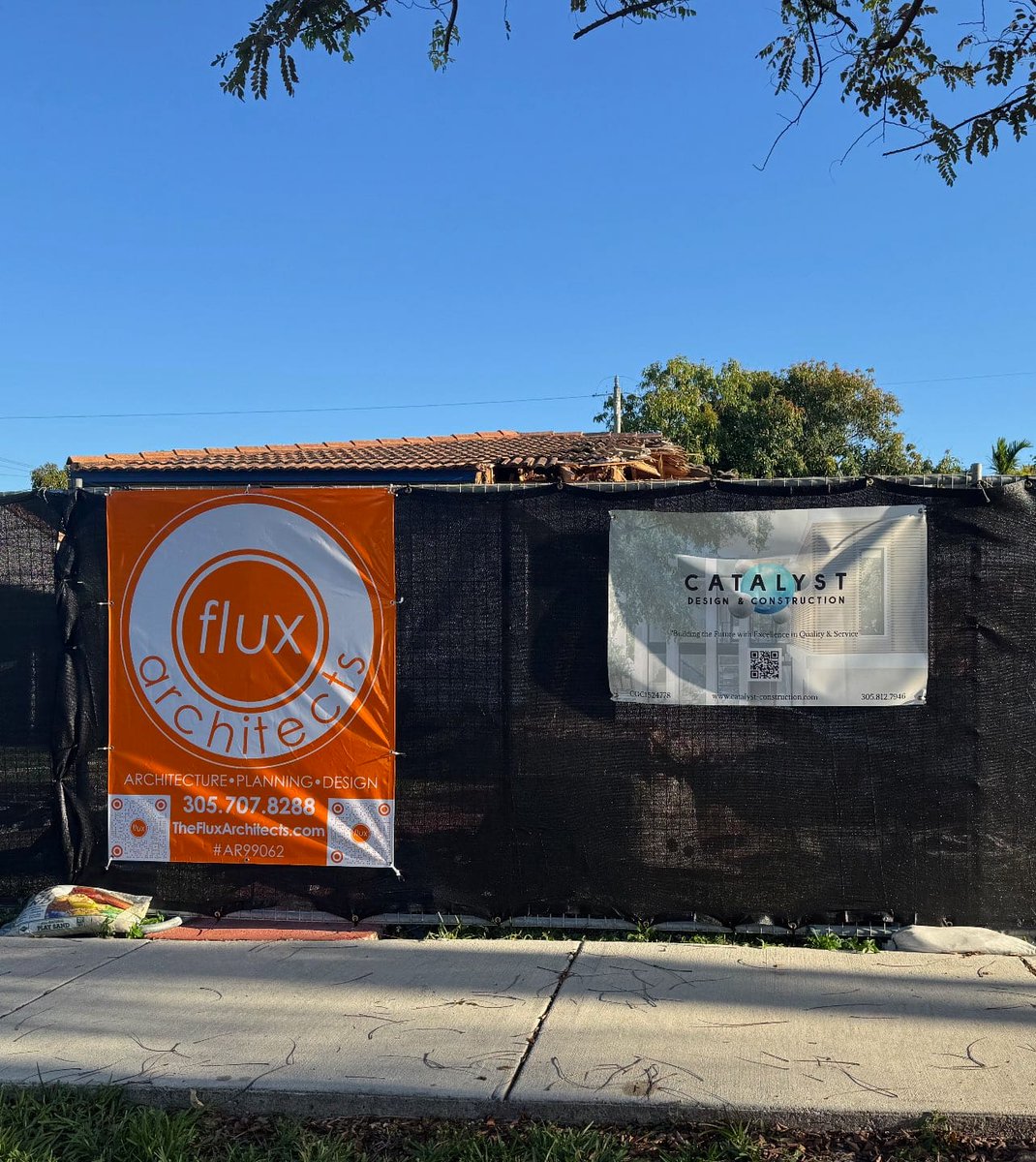 Another One... Excited to be working on this tear down and construction for a new residence in the City of Miami with Alex Rodriguez &amp; Catalyst Construction.

#FluxArchitects #design #architecture #construction #realestatedevelopment #residential #EddieSeymour #EdgarGonzalez