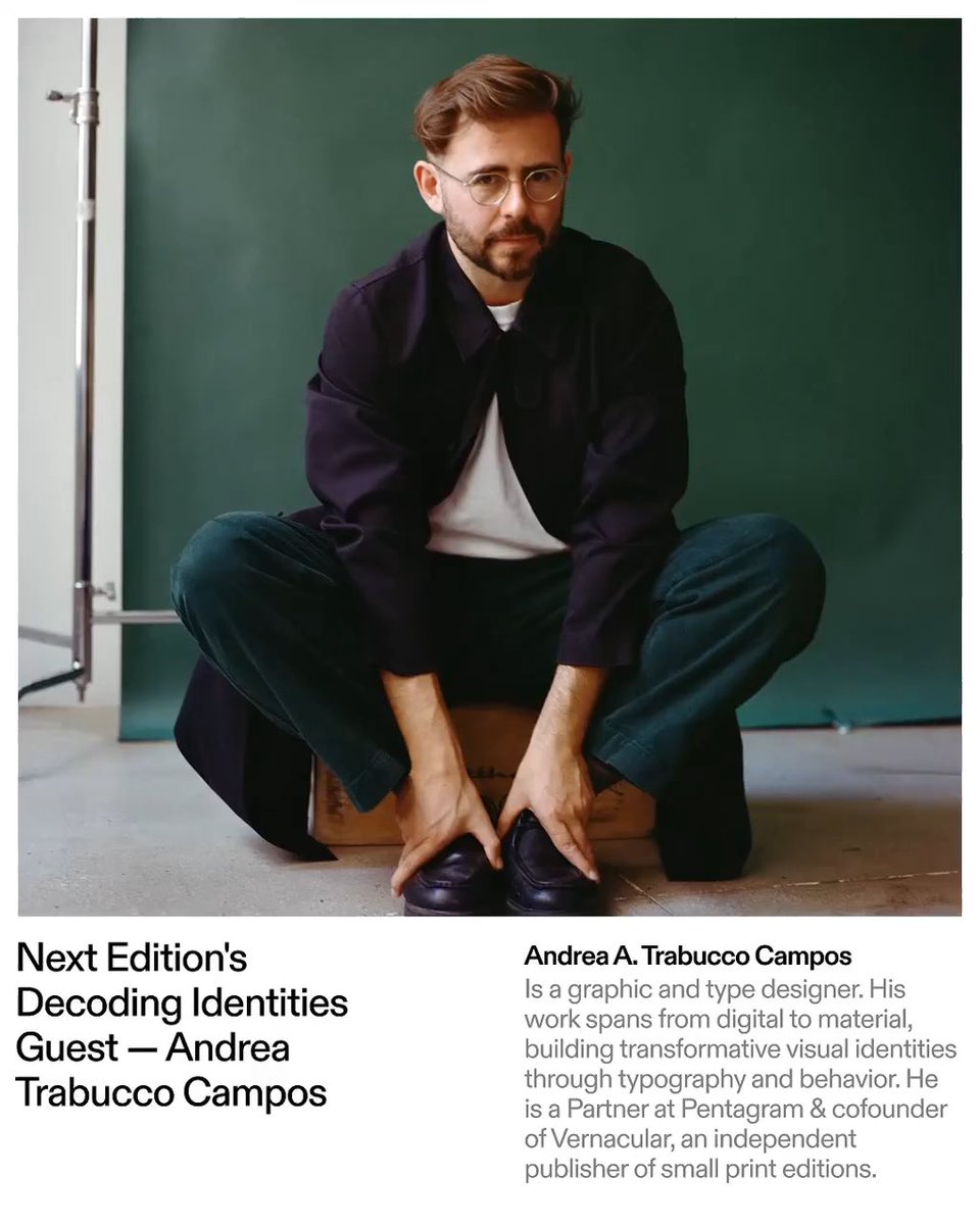 carlos_______b's tweet image. hey design twitter 🧑🏽‍💻 last days to apply to Decoding Identities, a course by @juliabaguiar and I that investigates successful visual identity systems on @us_aprender Just a few spots left 👀 learn more lnkd.in/e2H9E6qJ