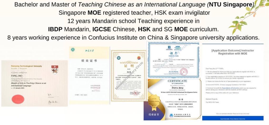 kevinjpratama's tweet photo. Yang paling oke ya, bukan buat kaum mendang mending imo:

- 2 Bulan from 0 > HSK 2
- 6 Bulan from HSK 2 > 4
- Certified Mandarin Speaker

Ini sourcenya tempat langganan masukin anak SMA ke S1 kampus mainland (Tsinghua Peking Fudan), atau NTU NUS SMU

Bisa cek IG @/exploreeatsg https://t.co/VBy6WGzF5B