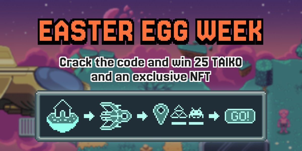 This week we’re kicking off a new Easter 🥚 challenge with <a href="/taikoxyz/">Taiko.eth 🥁</a> 

Crack the secret code and play the mini-game we placed in Brigade’s Homeland! 🚀

This is the code 👇

Enjoy!