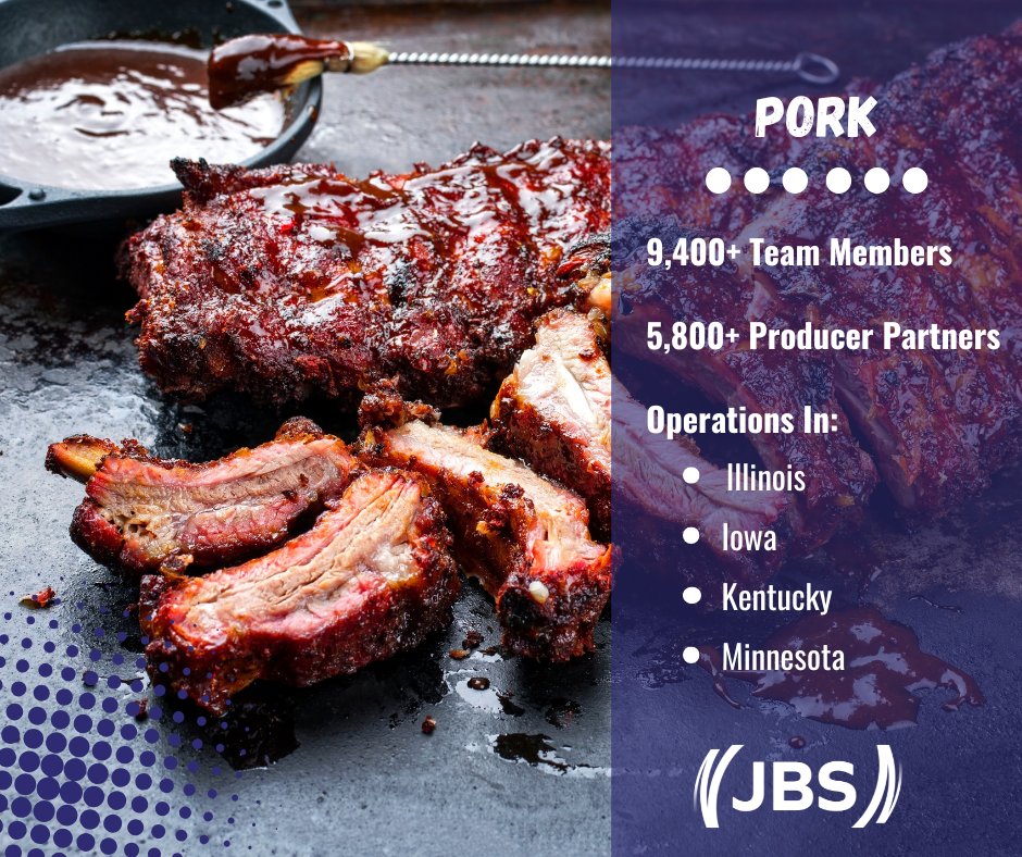 Our Pork business unit employs more than 9,400 team members in six facilities across the United States. The pork team works with more than 5,800 farmers each year, allowing them to offer fresh and value-added pork products to consumers and customers around the world.