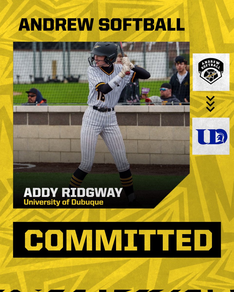vjabolts's tweet image. Congratulations to Addy Ridgway of @AndrewSoftball who committed to the University of Dubuque to continue her academic and athletic career