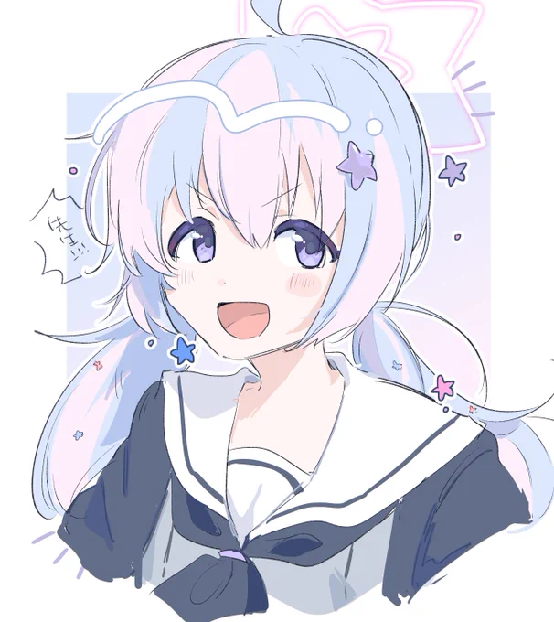#このタグを見た人は推しの初描きと現在の絵を載せよう 202402宇沢← 202503宇沢→ まるく元気になってる