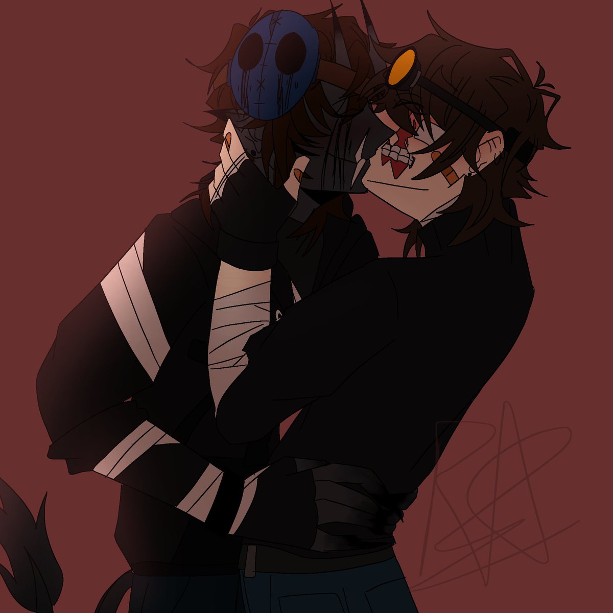 k3ithd3vil_exe's tweet photo. twinks kissing #ticcijack #ticcitoby #eyelessjack #creepypasta https://t.co/jFVPZvxSpS