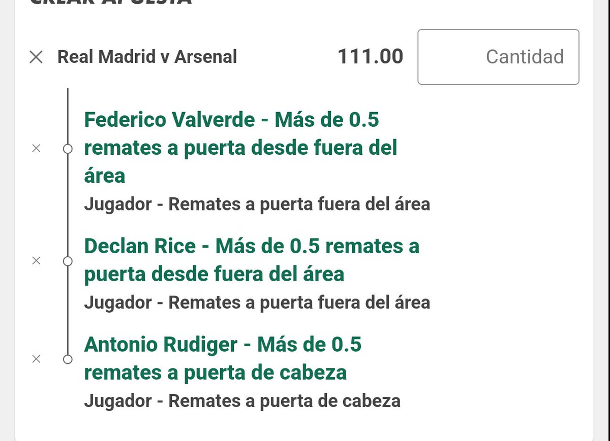 2 horas más tarde la tenéis a CUOTA 111, mucha suerte señores.🫶🏼🫶🏼🫶🏼