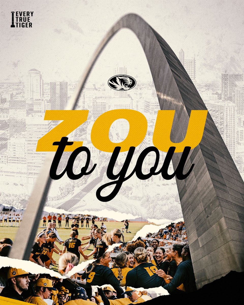 JacksonLovich's tweet photo. Tiger fans in STL, get ready! 🐯ZOU to YOU hits Chicken N Pickle on April 29 with autographs, vibes and
⚫️🟡pride. Come join us! #ZOUtoYOU #MizzouAthletics https://t.co/nlFadWeo7J