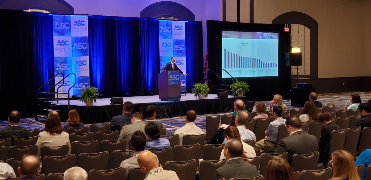 ASCouncil's tweet photo. @JohnManzella, @ManzellaReport, delivered our early morning Keynote on International Trade, Economic Trends and the Trump Factor examining current trends, chain reactions of changing demographics, Trump's positions, risks and realities and much much more. GREAT TALK! https://t.co/tlV8yDuZho
