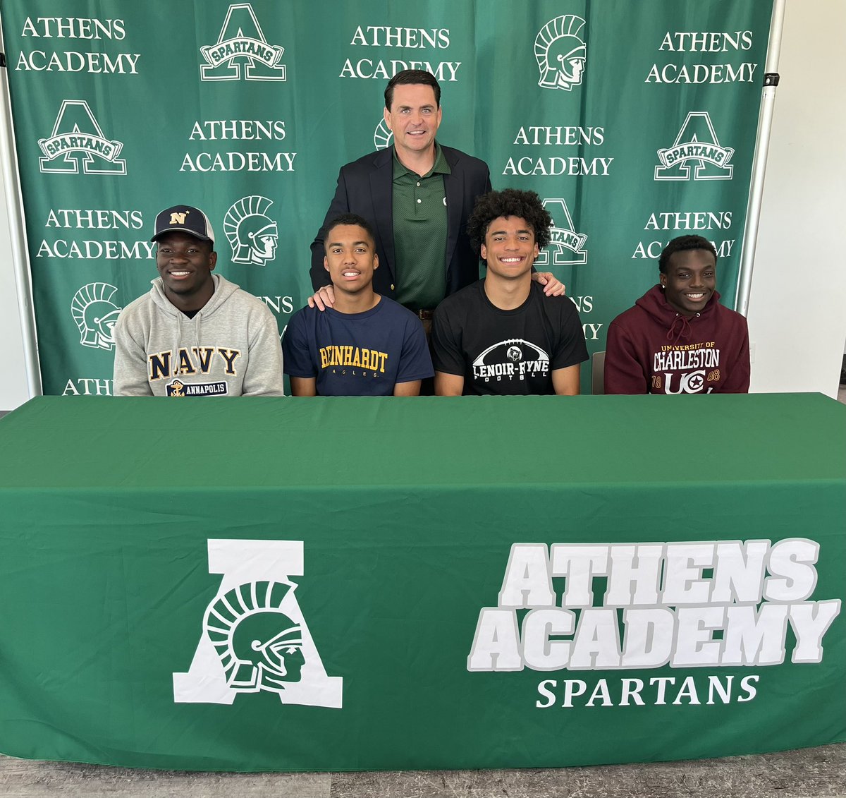 Congratulations to Bryan, Jamari, Jeremiah, and KJ on continuing their football careers at the next level! 

#NoPlaceLikeTheA