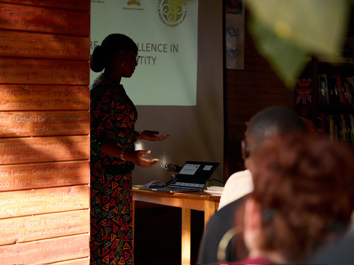 FGF_Africa's tweet photo. Prof. Sarah Ssali, the Director of @MAKCoEIdentity also presented on the platform's social &amp; anthropological significance, highlighting its role in influencing cultural narratives &amp; preserving indigenous knowledge through contemporary digital tools. https://t.co/3ObUBJgb40