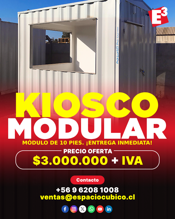 🔴 ¡Kiosco #modular metálico en precio #oferta! Disponible para venta o arriendo. ¡Contáctanos! #LaSerena #Coquimbo #Chile 🇨🇱

📱 WhatsApp: +56 9 6208 1008
📩 Correo: ventas@espaciocubico.cl
☎️ Teléfono: 51 2 677 890
🌐 espaciocubico.cl