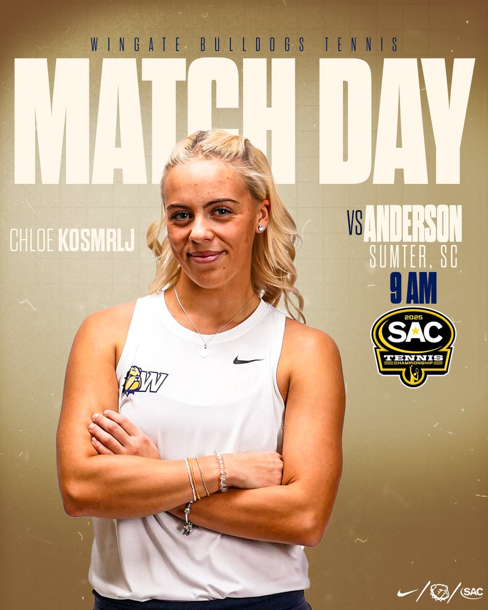 WU_Bulldogs's tweet photo. GameDay for @WingateTennis 🎾!!
🆚 @AUTrojans
📍 Sumter, SC
⏰ 9 AM / 2 PM
📊 WTEN Live | https://t.co/jB8wP70uMB
📊 MTEN Live | https://t.co/w0oRTvUKm4
📰 https://t.co/0cdUENFKxX
#OneDog | #WUTEN https://t.co/v6A8dGNESz